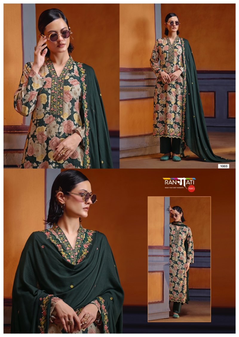 Rivera By Rangati Pure Pashmina Dress Materials